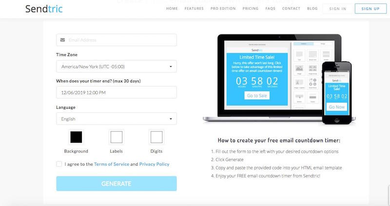 sendtric homepage