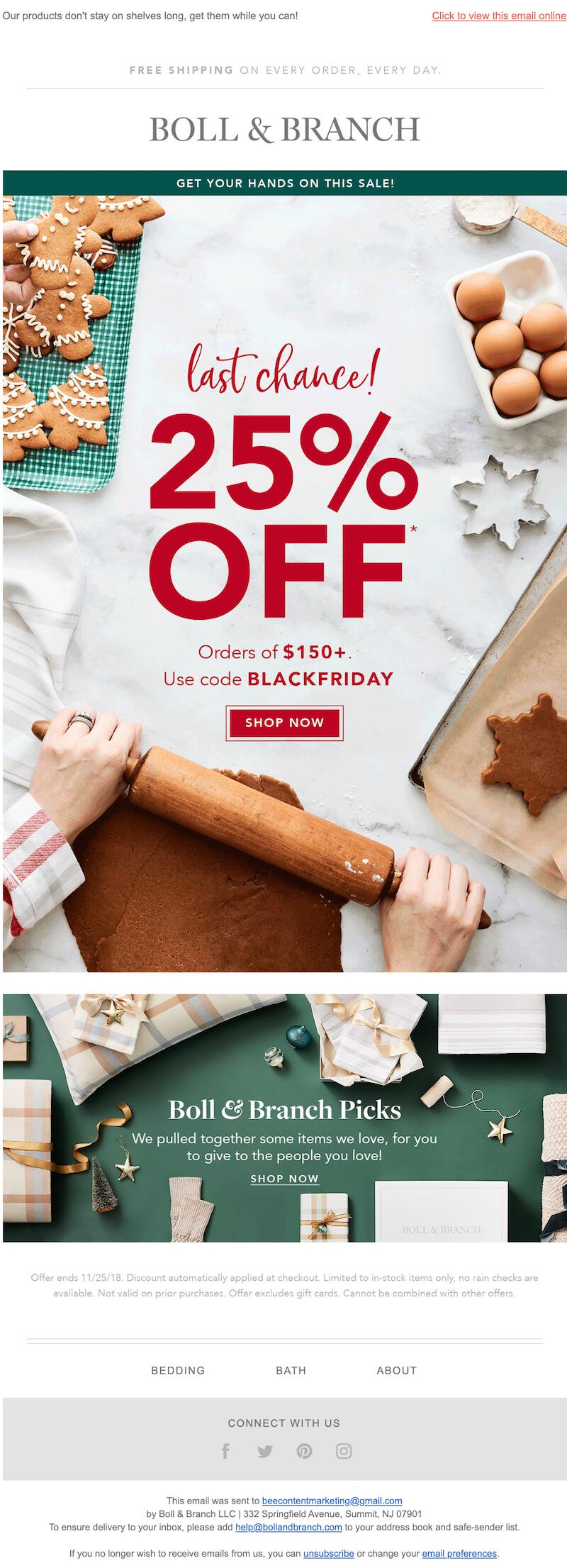 black friday email design