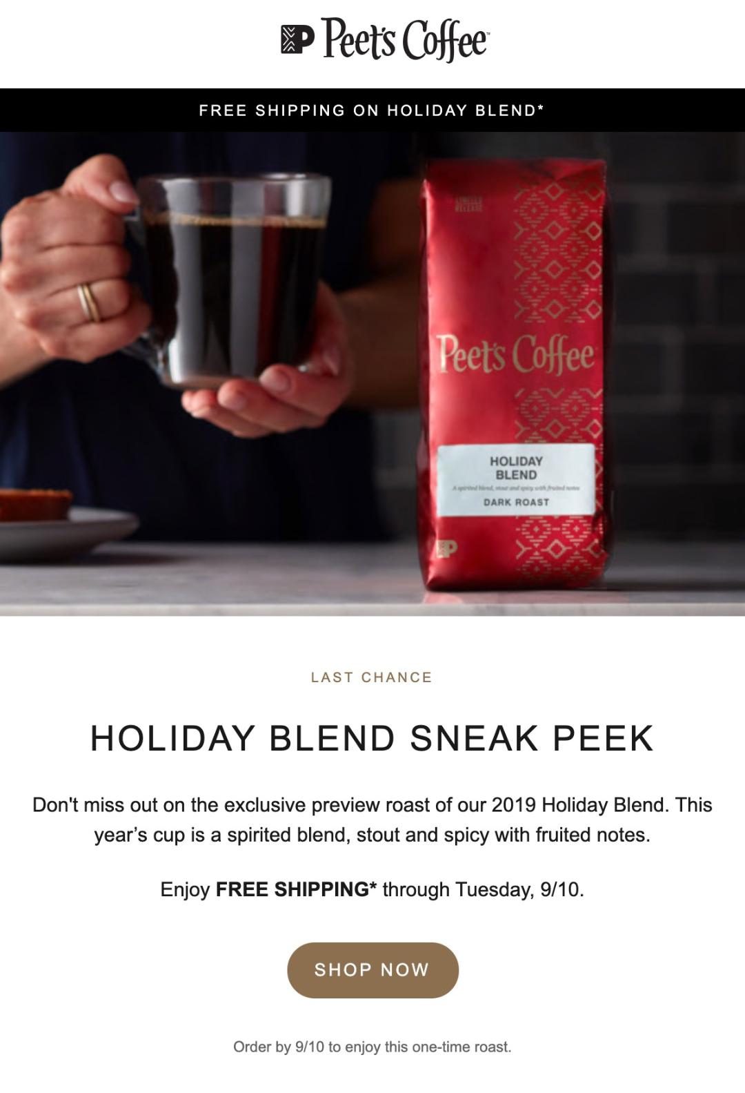 coffee email template