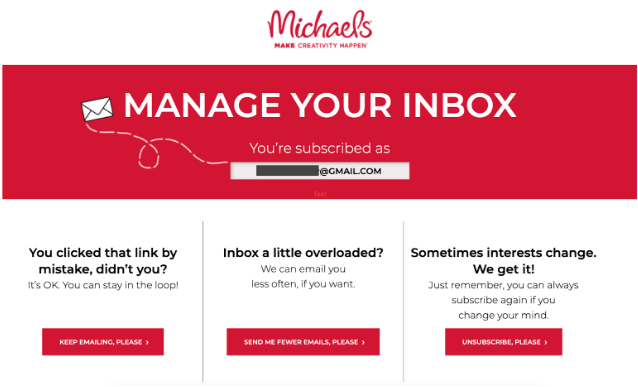 Michael's "manage your inbox" 