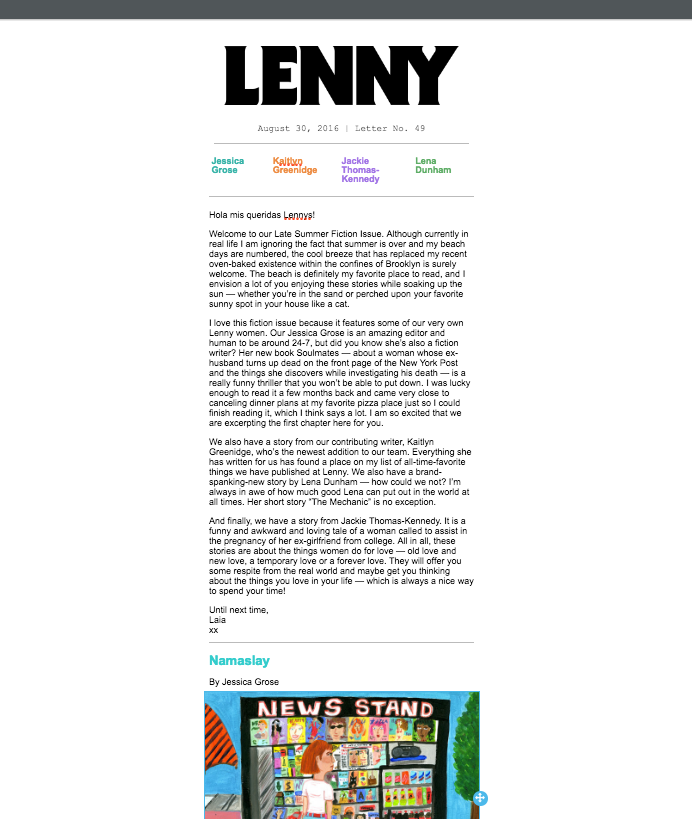 lenny anchor links in email