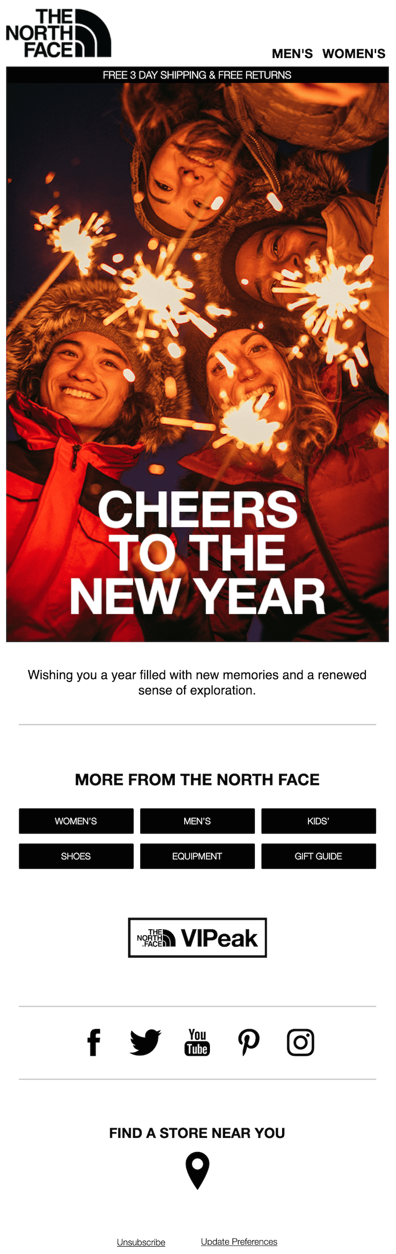 simple happy new year email