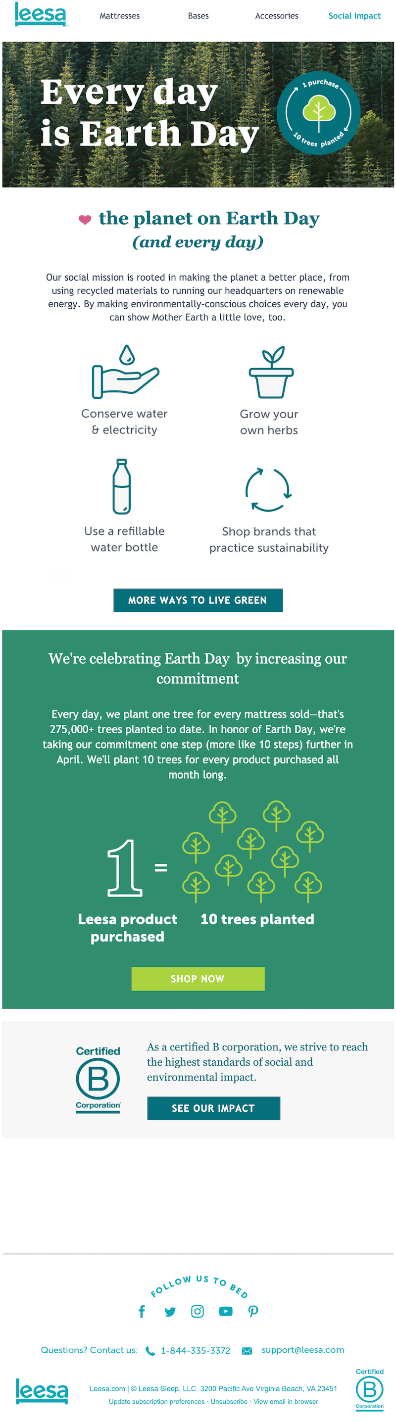 earth day email example