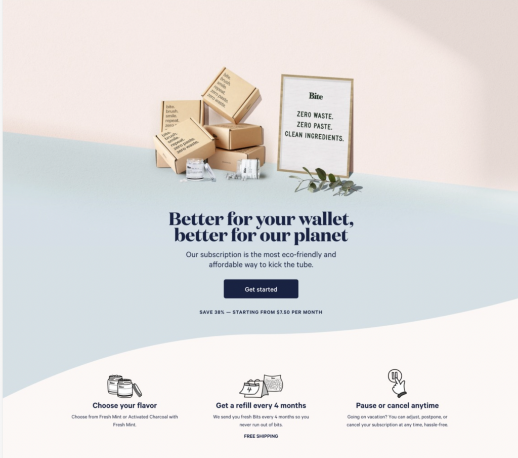 landing page example