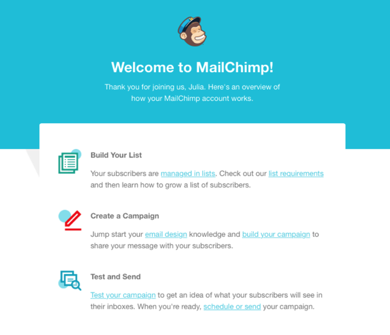 Mailchimp saas email