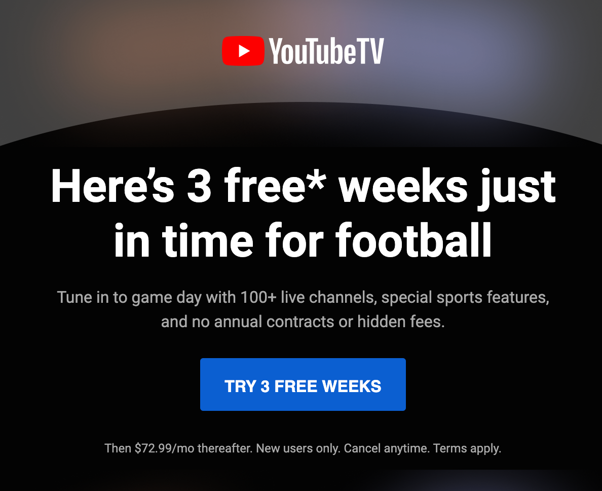 youtube football season fall campaign